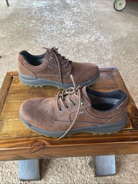 Hotter Storm GTX Water Proof Gore-Tex Men's Casual Brown Lace-Up Leather Shoes